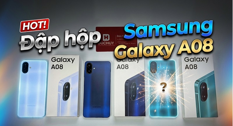 Đập hộp Samsung Galaxy A08