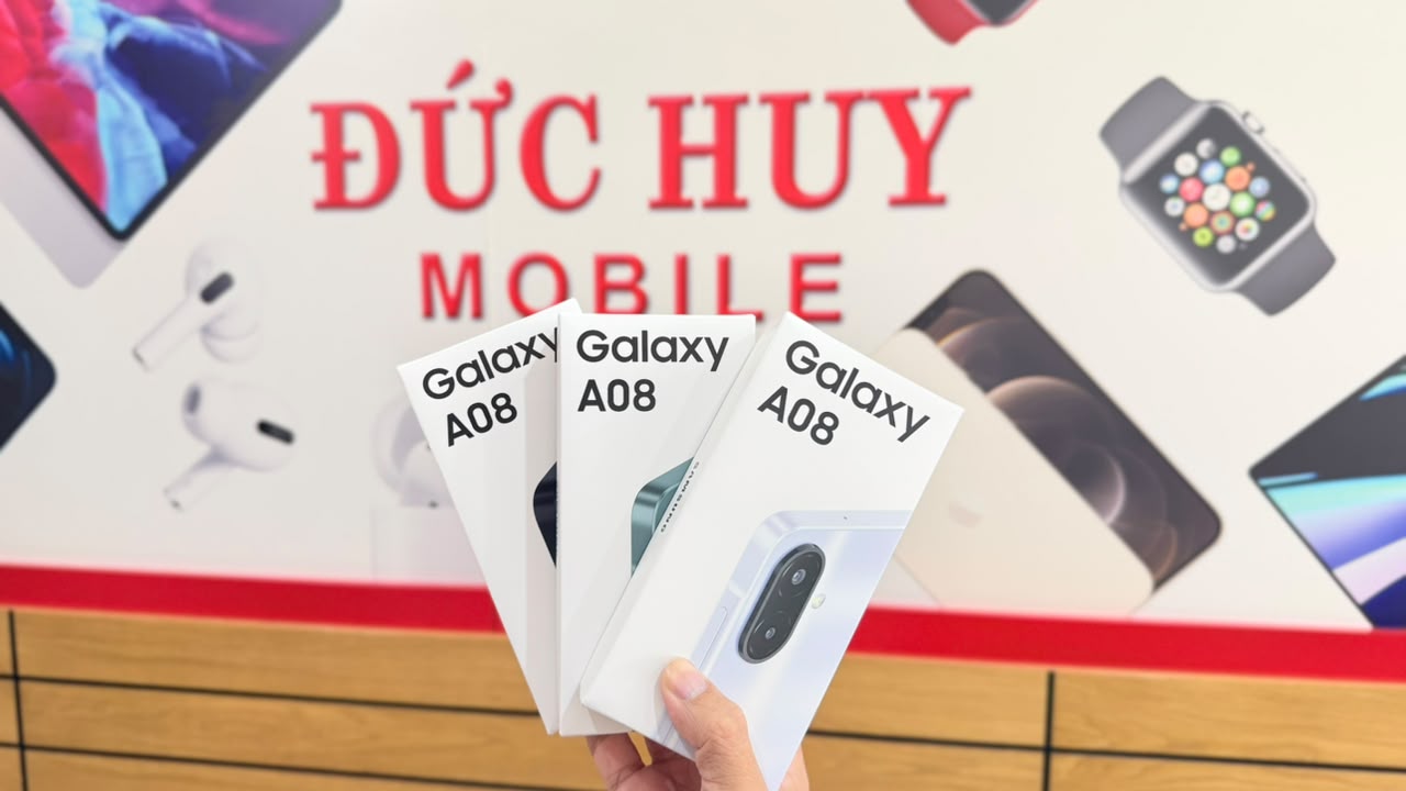 Trên tay Samsung Galaxy A08 đủ màu
