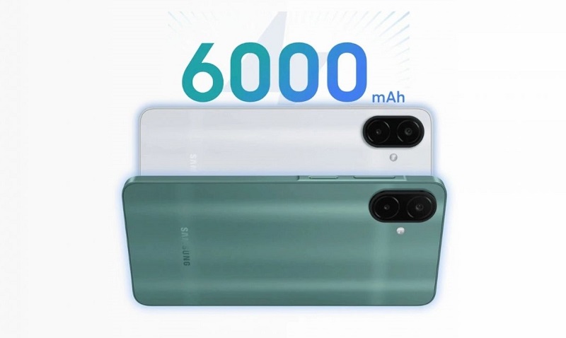Samsung Galaxy A08 có pin 6.000 mAh, sạc nhanh 25 W