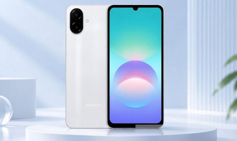 Samsung Galaxy A08 có thiết kế quen thuộc