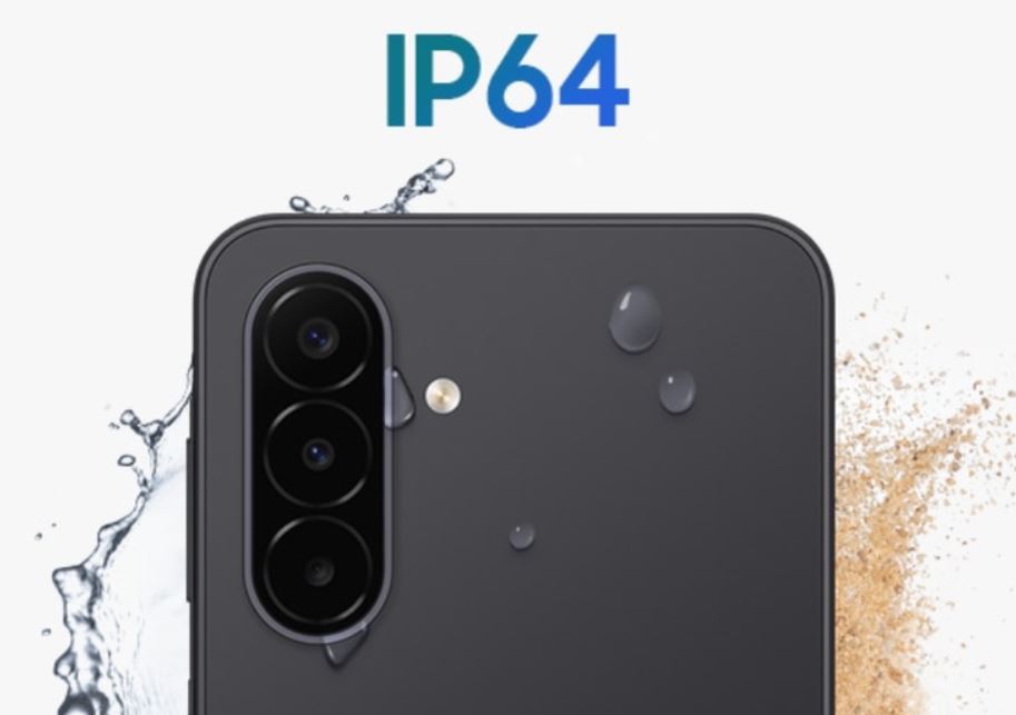 Galaxy A18 đạt chuẩn kháng nước IP64 