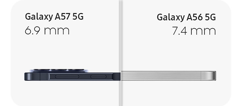 Samsung Galaxy A57 có thiết kế cao cấp