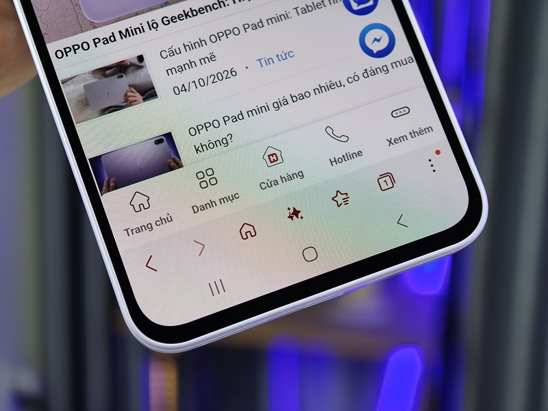 viền màn hình Galaxy A37 còn hơi dày