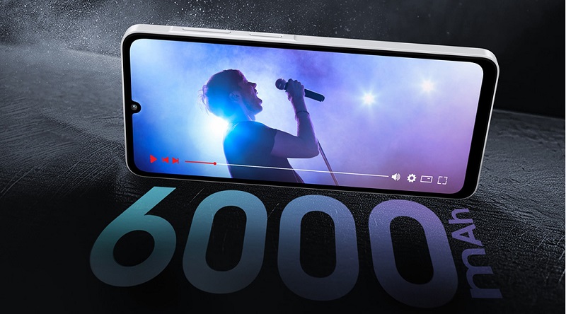 Samsung Galaxy F08 có pin 6.000 mAh bền bỉ