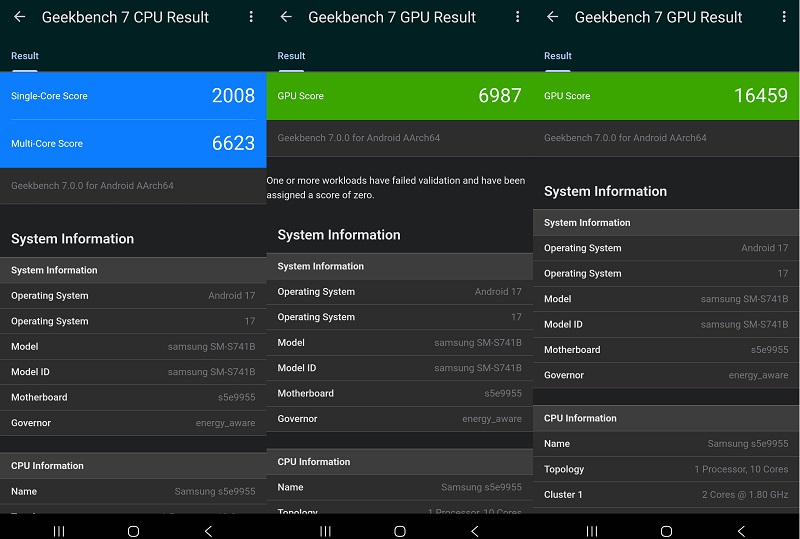 Điểm Geekbench của Galaxy S26 FE
