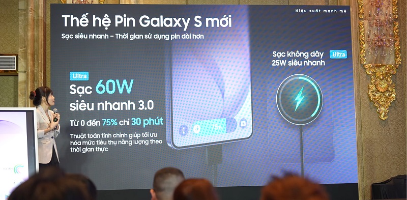 Galaxy S26 Ultra trang bị pin 5.000mAh như Galaxy S25 Ultra 