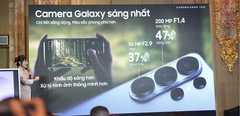 Camera Galaxy S26 Ultra được nâng cấp với cảm biến chính 200MP