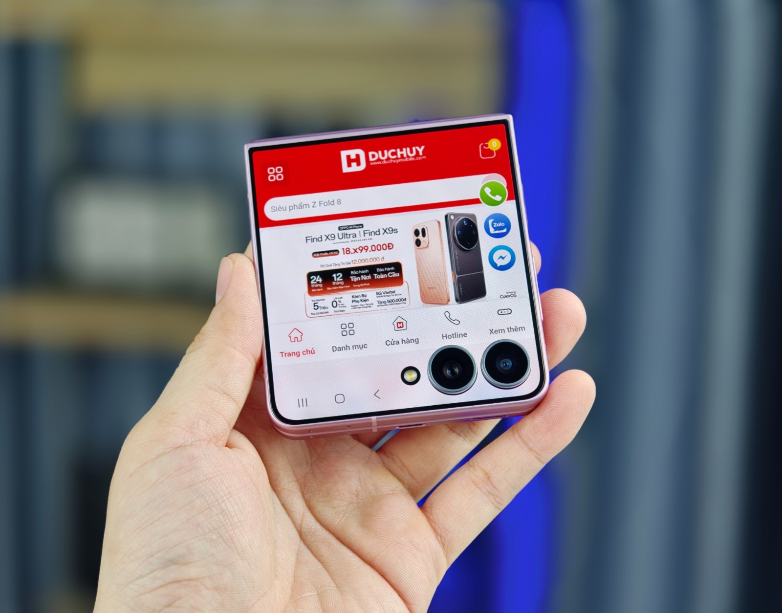 Galaxy Z Flip 8 512gb có màn hình FlexWindow cực xịn