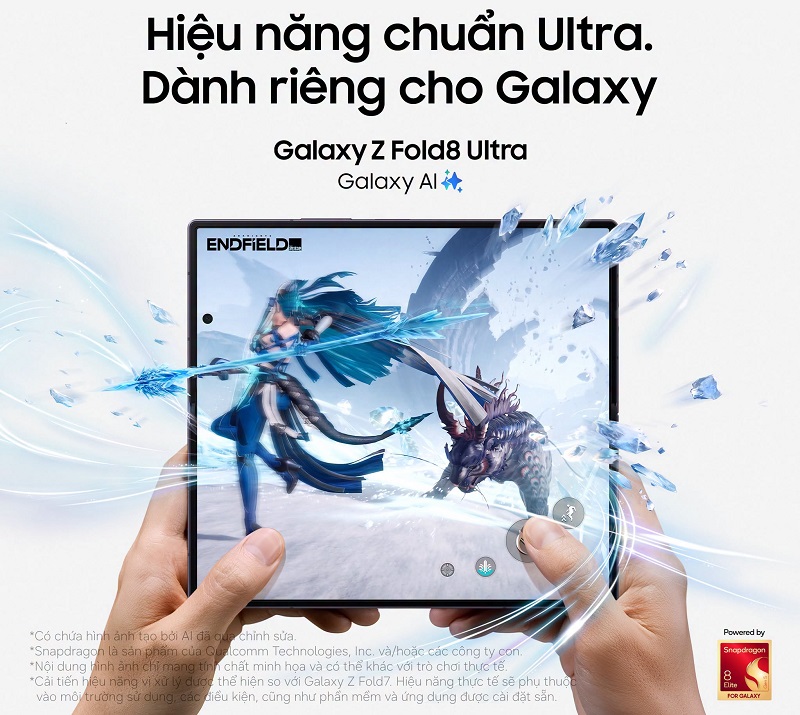 Galaxy Z Fold 8 Ultra hỗ trợ chiến game mượt mà