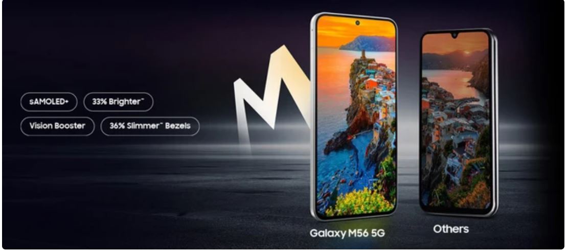 Samsung Galaxy M56 5G có màn hình Full HD+ sắc nét