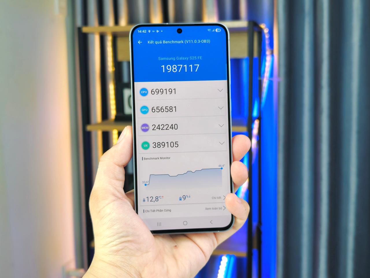  Samsung Galaxy S25 FE 5G có điểm hiệu năng cao ấn tượng