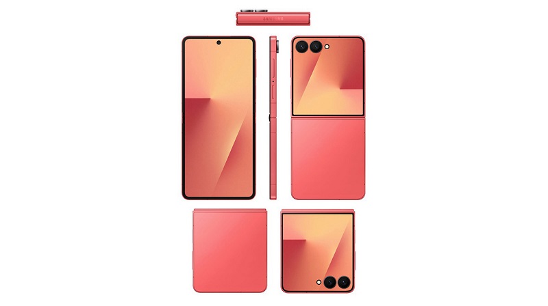 Samsung Galaxy Z Flip 7 bản màu đỏ với thiết kế cực đẹp