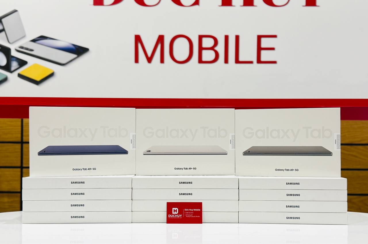 Samsung Galaxy Tab A9 Plus 5G được thiết kế bằng nhôm nguyên khối