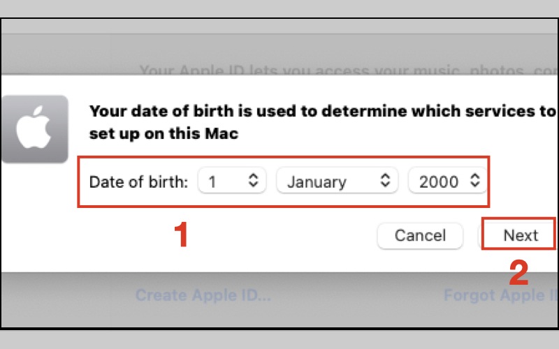 Hướng dẫn cách tạo iCloud mới trên macbook bước 3