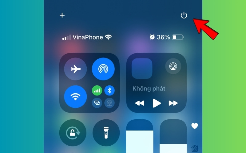 Cách tắt nguồn iPhone từ iOS 18 trở lên bước 2