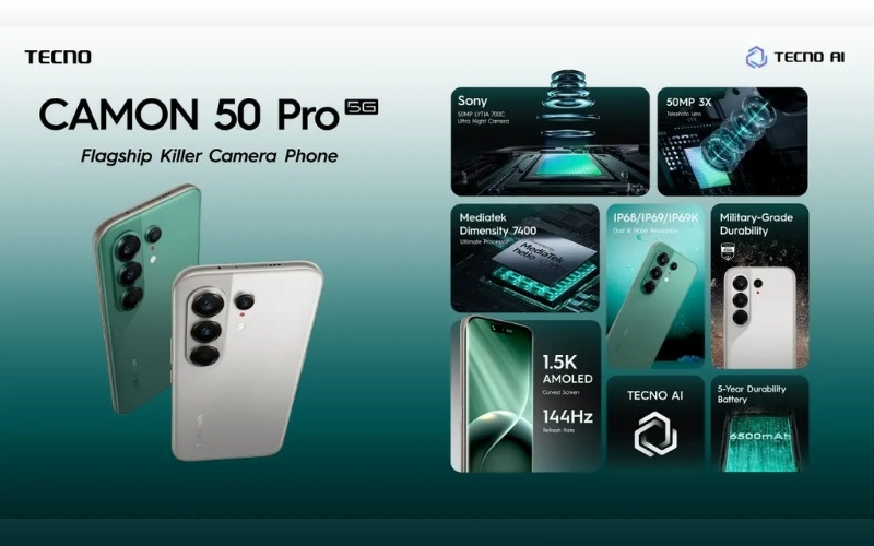 Chip Dimensity 7400 Ultimate và RAM 12GB mạnh mẽ