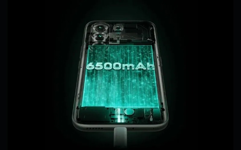 Pin 6500 mAh và sạc nhanh 45W