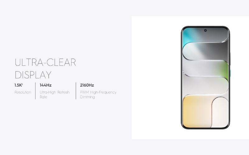 Màn hình AMOLED 1.5K siêu mượt 144Hz