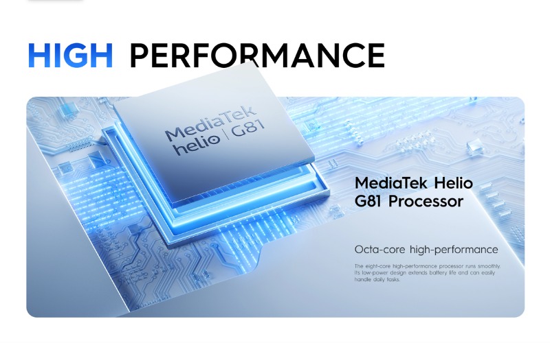 Chip Helio G81 tối ưu tốt tác vụ hàng ngày