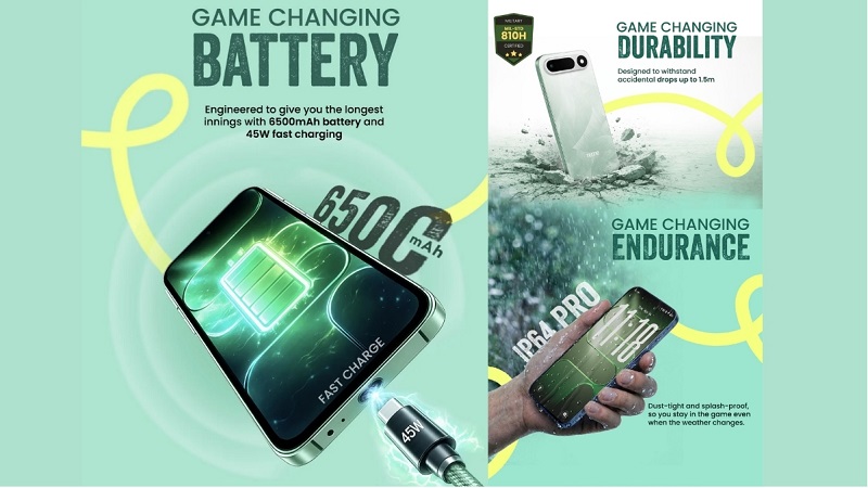 Tecno Pop X có pin 6500mAh bền bỉ