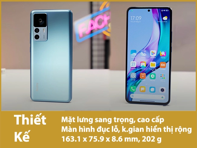 ngoại hình đẹp mắt trên Xiaomi Redmi K50 Ultra