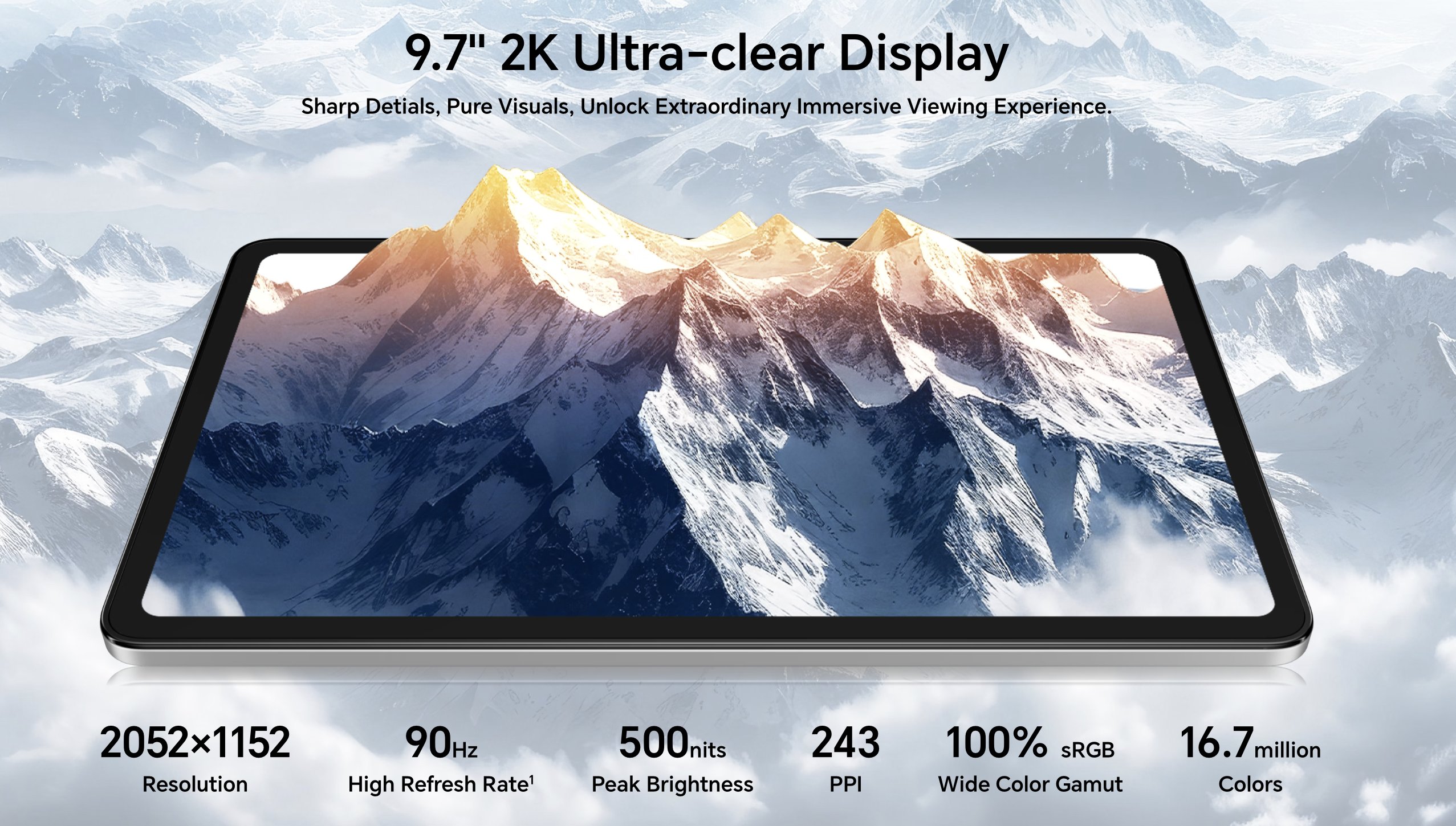 Honor Pad X10 Mini trang bị màn hình LCD kích thước 9,7 inch
