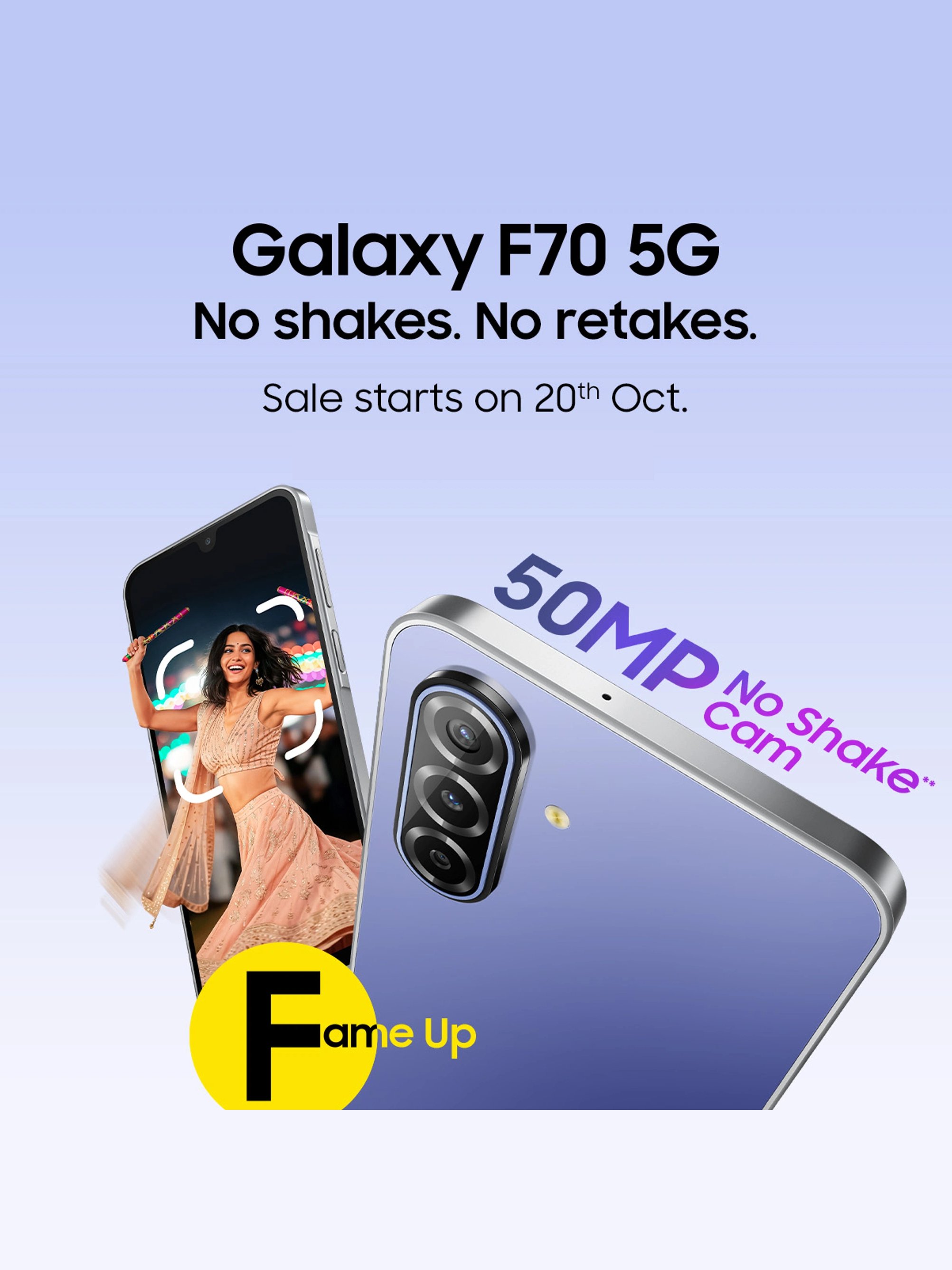 Samsung Galaxy F70 5G ra mắt tại Ấn Độ ngày 18/10/2026