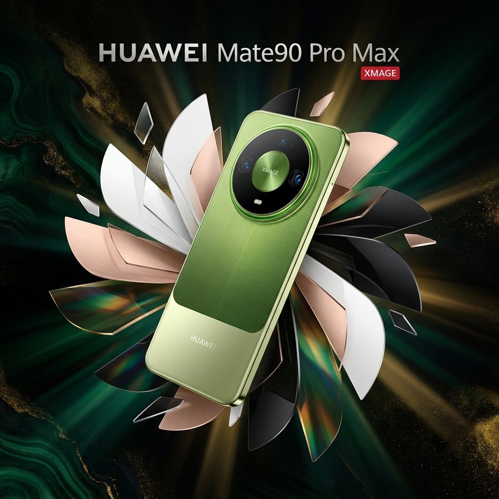 Huawei Mate 90 Pro Max có thiết kế khung titan