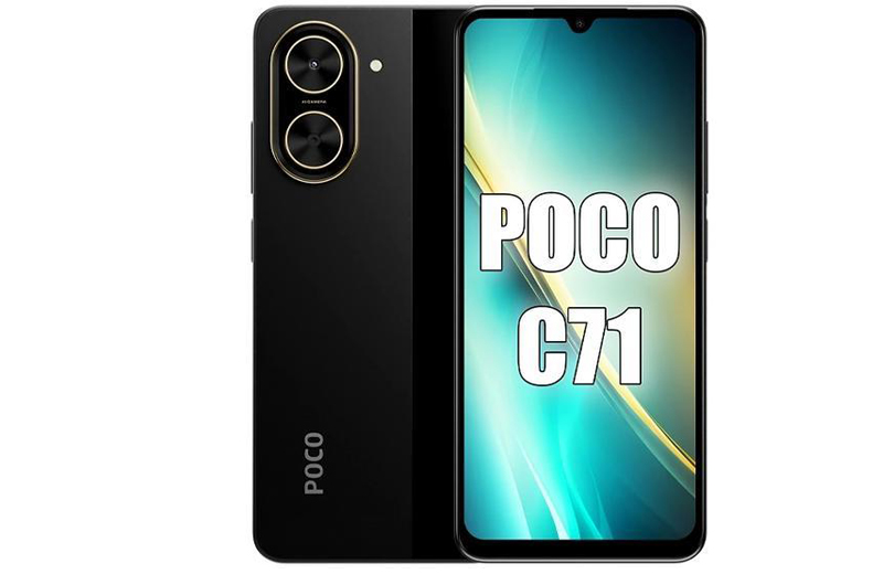 thiết kế POCO C71 hiện đại