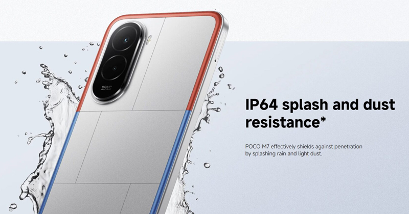 POCO M7 4G thiết kế trẻ trung