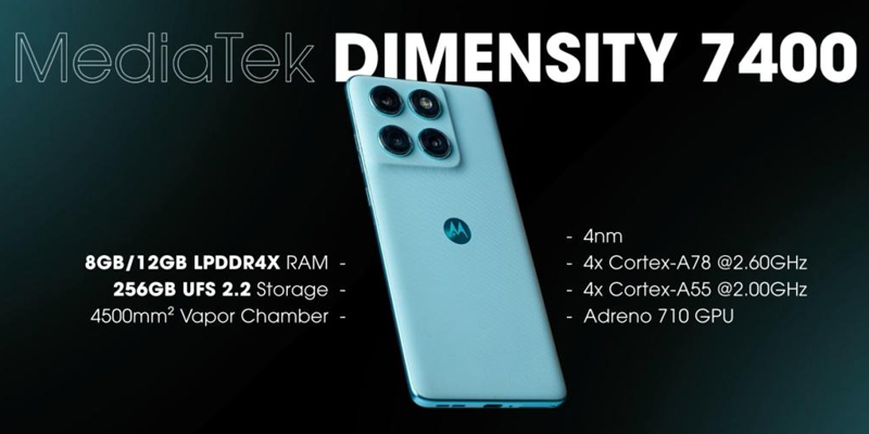 Motorola Edge 60 Fusion được trang bị chip Dimensity 7400 4nm