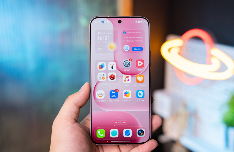 tấm nền LTPS 6.57 inch với độ phân giải 1.5K