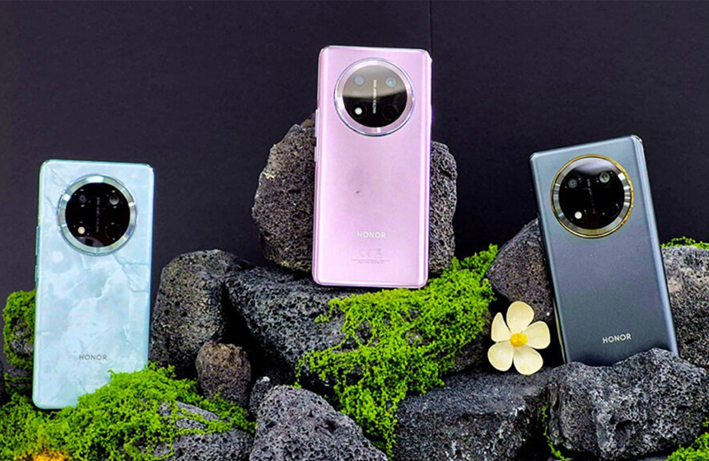 Honor X9c 5G Cũ có 3 màu sắc: tím, đen và xanh