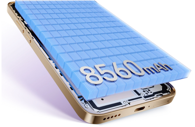 Viên pin dung lượng 8.560 mAh vượt trội