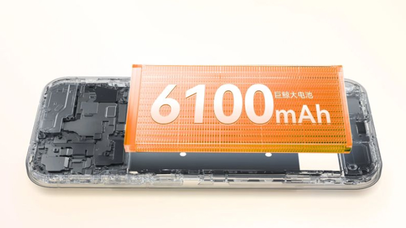 viên pin dung lượng 6,100mAh