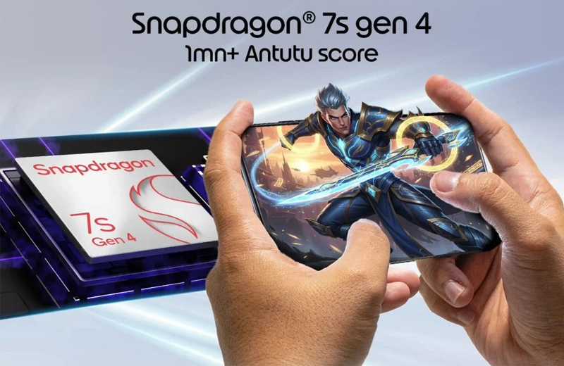 Hiệu năng Snapdragon 7s Gen 4, RAM tối đa 12GB