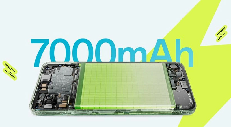 Dung lượng pin lớn 7000 mAh 