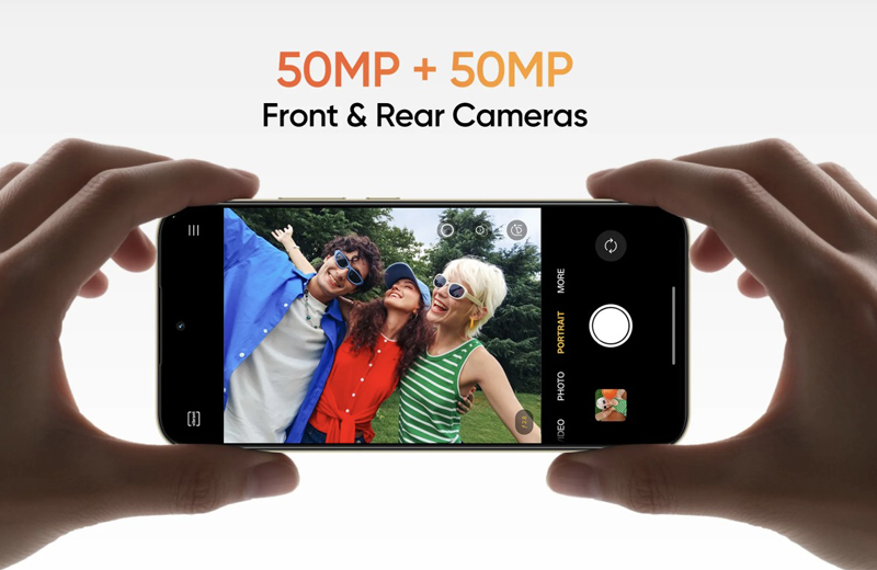 Realme 15T sở hữu cảm biến chính 50MP khẩu độ f/1.8