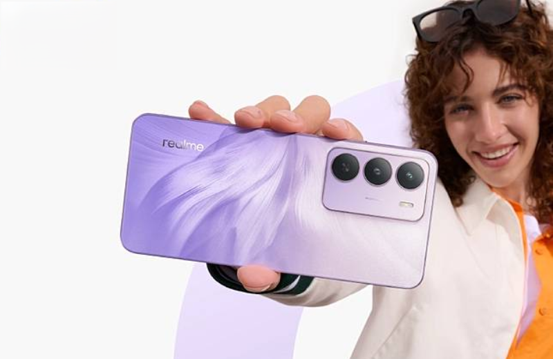 mặt lưng realme C75 5G thiết kế ấn tượng