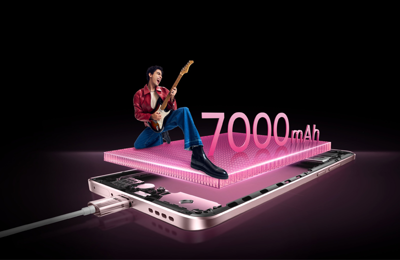 realme 15 5G cũ được trang bị viên pin “khủng” với dung lượng tới 7.000mAh