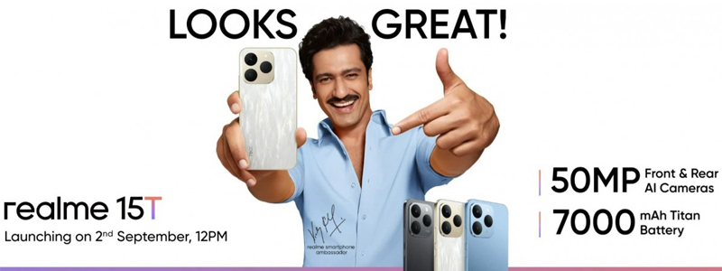 Realme 15T sẽ ra mắt vào ngày 2/9/2025