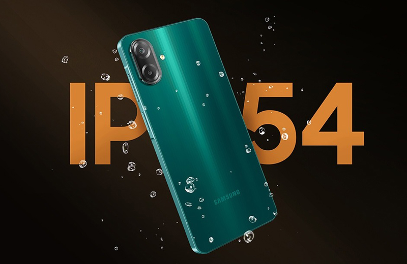 Samsung Galaxy F07 đạt chuẩn kháng nước & bụi IP54