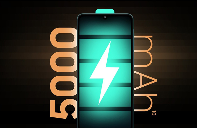 Samsung Galaxy F07 được trang bị viên pin dung lượng 5.000mAh