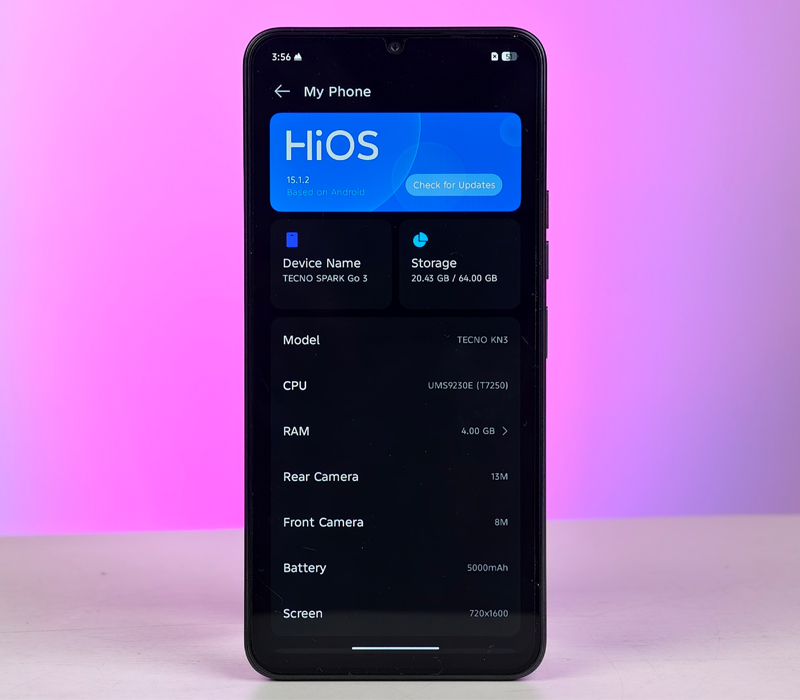 vi xử lý Unisoc T7250 8 nhân ổn định