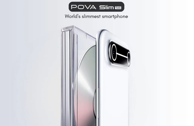 Tecno Pova Slim 5G có pin 5.160mAh, thời lượng sử dụng 2 ngày