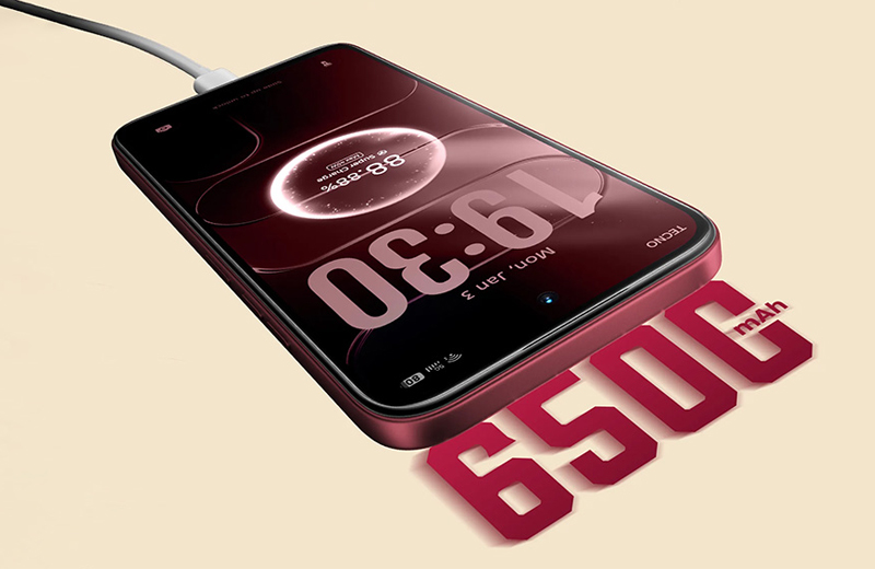 viên pin dung lượng khủng lên đến 6.500mAh