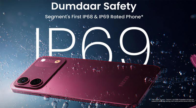 Thiết kế bền bỉ, đạt chuẩn IP69