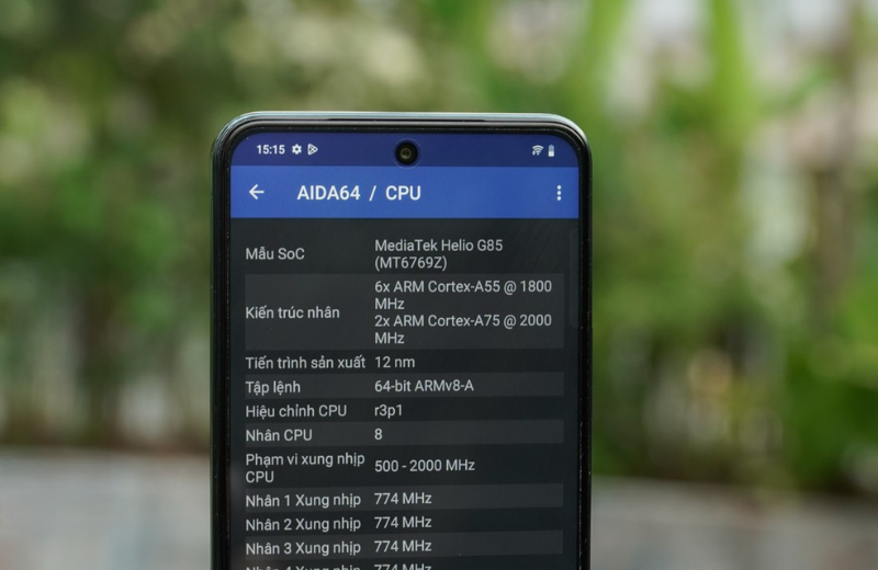 Vivo Y28 được cung cấp sức mạnh từ vi xử lý Helio G85 của MediaTek