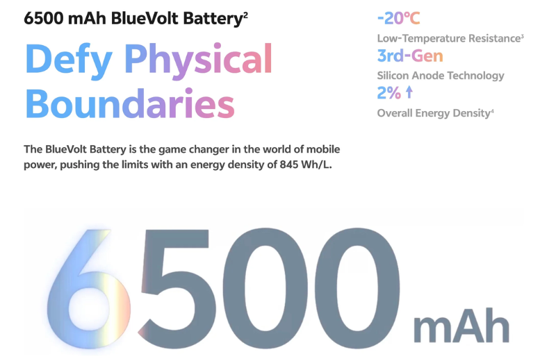 Điện thoại X200 FE dung lượng pin 6.500 mAh