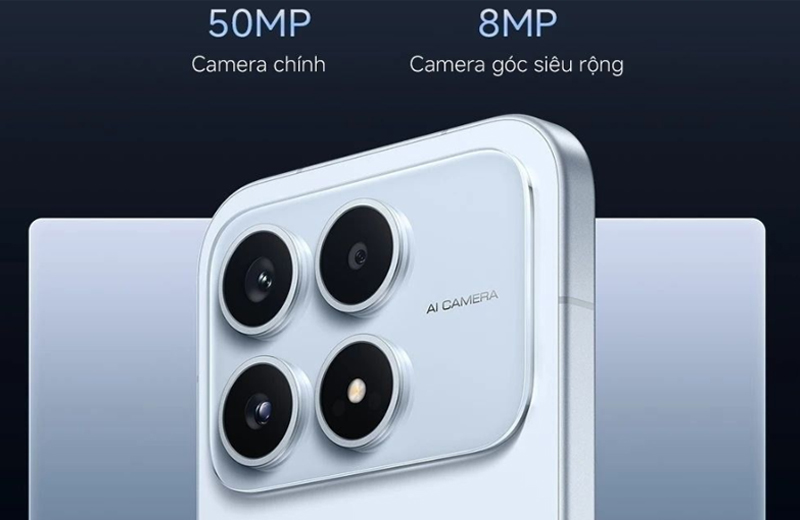 camera chính độ phân giải 50MP ở mặt lưng, chụp ảnh chi tiết cao
